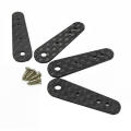 PRECISION AEROBATICS CARBON MD SIZE LONG SERVO ARMS - 4PC