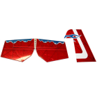 PRECISION AEROBATICS ADDICTION XL TAIL FEATHERS - RED