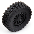 TEAM ASSOCIATED MT28 WHEELS & TYRES MOUNTED (F & R)
