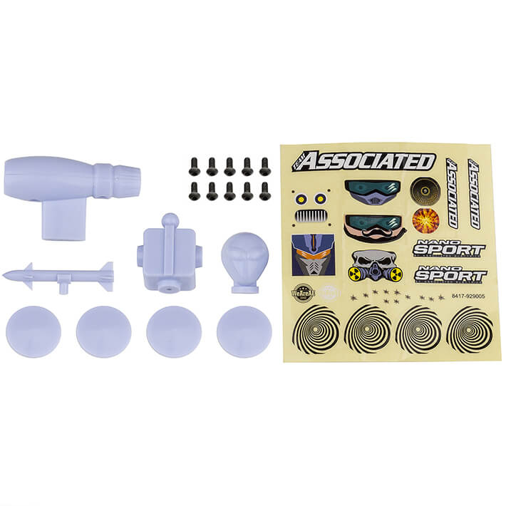 TEAM ASSOCIATED NANO SPORT SPACE PACK WHITE