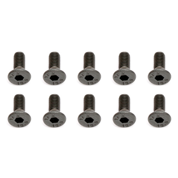 Team Associated M3 X 8 Flat Head Hex Screw (10)