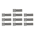 REEDY GRIP BULLET CONNECTORS SILVER 5mm x 14mm (10)