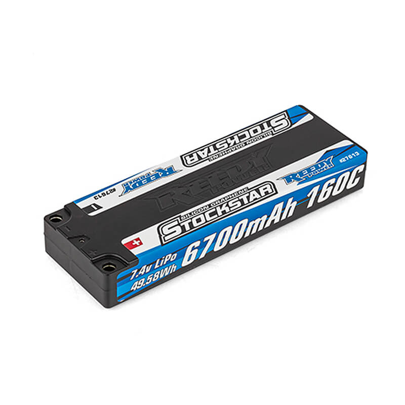 REEDY STOCKSTAR 6700MAH 7.4V 160C LCG STICK LIPO BATTERY