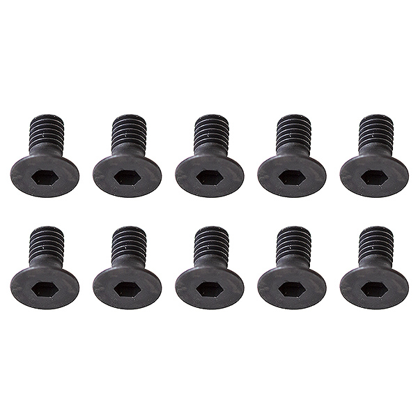 TEAM ASSOCIATED SCREWS M2.5X8M M FHCS (2MM HEX)