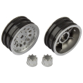 ASSOCIATED CR12 WHEEL SET SATIN SILVER