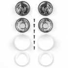 TEAM ASSOCIATED JAY HALSEY RC10 REAR WHEELS, CHROME