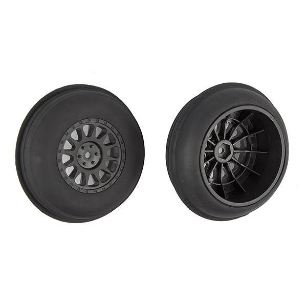 TEAM ASSOCIATED SAND RIBBED FRONT TYRES ON METHOD SC WHEEL