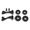 TEAM ASSOCIATED DR10 WHEELIE BAR WHEELS AND MOUNT