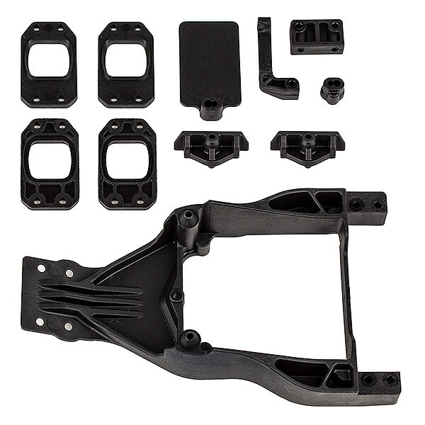 TEAM ASSOCIATED DR10M FRONT CHASSIS PLATE & GEARBOX MOUNT SET