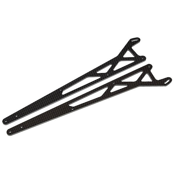 TEAM ASSOCIATED DR10M FT WHEELIE BAR ARMS, CARBON FIBRE