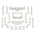 TEAM ASSOCIATED DC10 ARM/BODY/ BUMPER MOUNTS, NATURAL