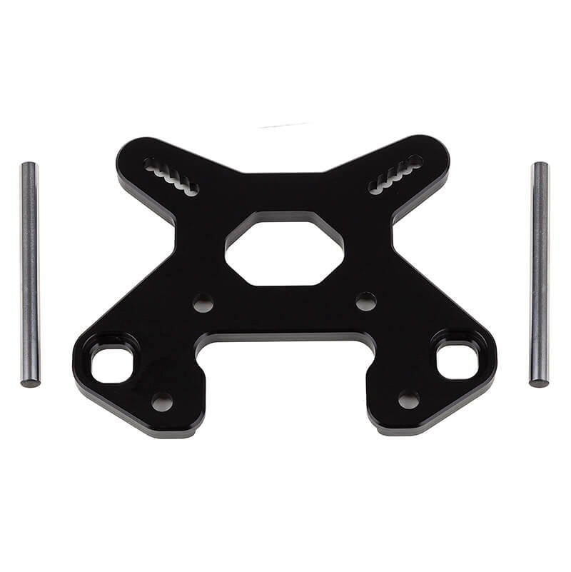 ASSOCIATED RC8B4 FRONT SHOCK TOWER V2 BLACK ALUMINIUM