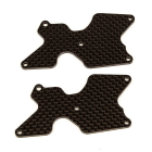 TEAM ASSOCIATED RC8B4 FT REAR SUSPENSION ARM INSERTS, CARBON