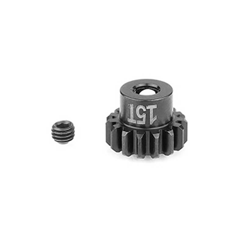 TEAM ASSOCIATED FT STEEL PINION GEAR 15T MOD1 5MM SHAFT