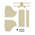 TEAM ASSOCIATED RC10F6 CLASSIC REAR WING, WHITE