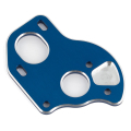 TEAM ASSOCIATED B6.1 LAYDOWN MOTOR PLATE BLUE ALUMINUM