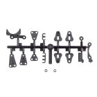TEAM ASSOCIATED RC10B84 BATTER Y HOLDER AND FAN MOUNT SET