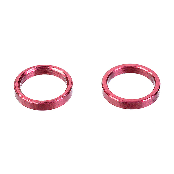 CORALLY ALUM. SPACER RING INNER DIA 6.35MM WIDTH 1.5MM 2 PCS