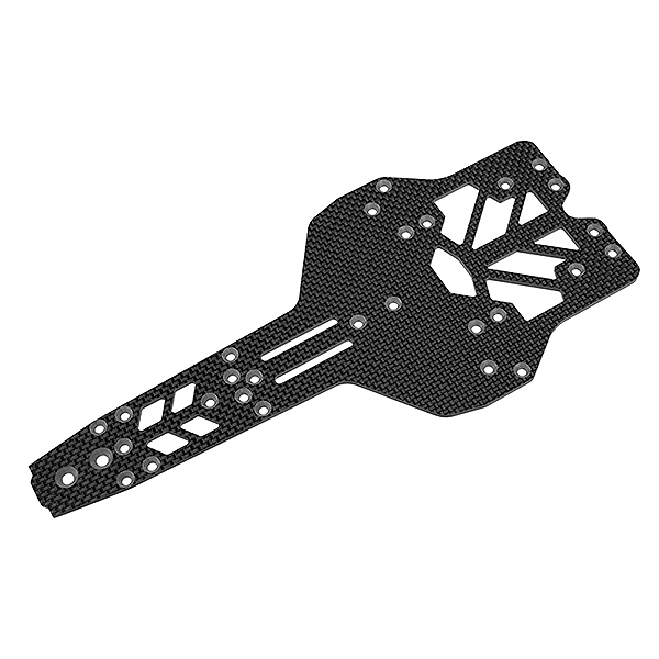 CORALLY CHASSIS FSX10 GRAPHITE 2.5MM 1 PC