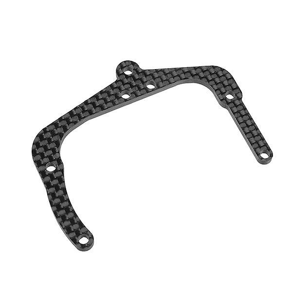 CORALLY REAR POD UPPER PLATE FSX10 GRAPHITE 2.5MM 1 PC