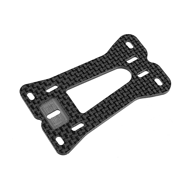 CORALLY SUSPENSION ARM MOUNT PLATE FSX10 UPPER GRAPHITE 2.5MM 1PC