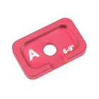 CORALLY ALUM. CASTER ADJUSTMENT PLATE FSX10 A 6DEG 9DEG 1PC