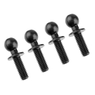 CORALLY BALL END DIA. 4.8MM THREAD 8MM STEEL 4 PCS