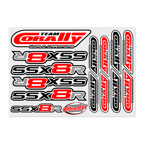 CORALLY STICKERSHEET SSX8R PRECUT 210X148MM 1 PC