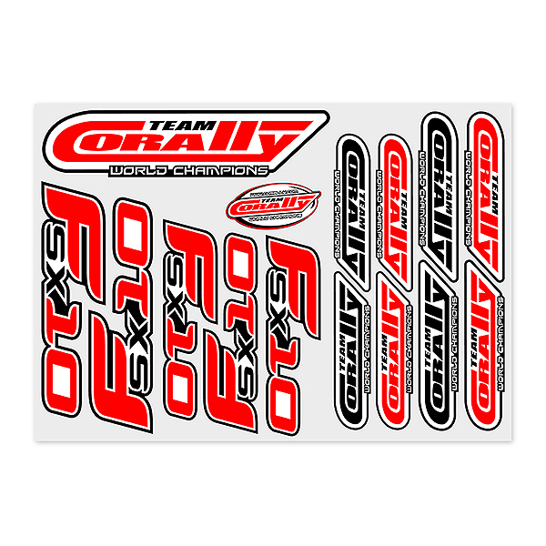 CORALLY STICKERSHEET FSX10 PRECUT 210X148MM 1 PC