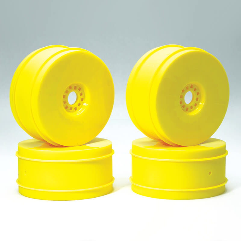 CENTRO 1/8 DISHED BUGGY WHEELS SET OF 4 - YELLOW CENTRO 1/8 DISHED BUGGY WHEELS SET OF 4 - YELLOW