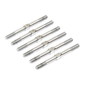 CENTRO RC10B7 TITANIUM TURNBUCKLE SET (6PC) - SILVER
