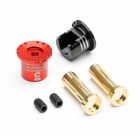 CENTRO ALUMINIUM HEATSINK PLUG GRIPS WWITH 5MM BULLETS