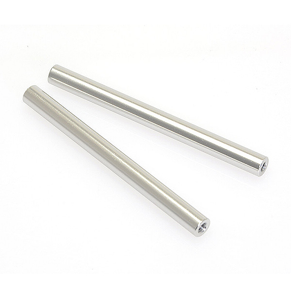 CEN RACING M3X69MM THREADED ALUMINUM LINK (SILVER ANODIZED) , 2PCS