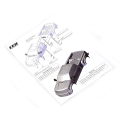 CEN RACING FORD F-450 SD TRUCK BED (CLEAR, BED ONLY)