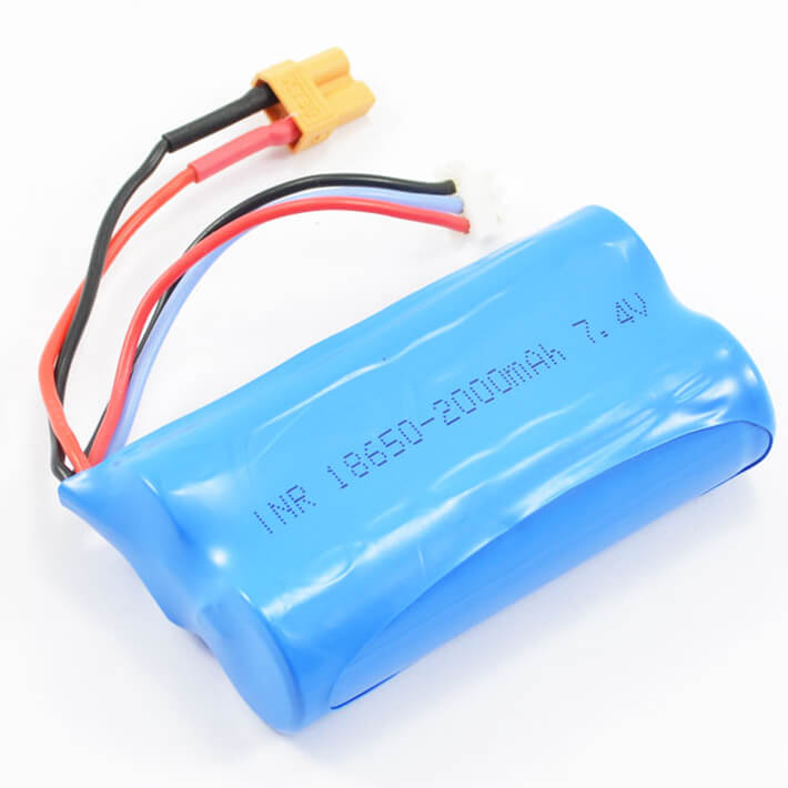 HUINA 1580/1582/1583 7.4V 2000MAH BATTERY XT30 YELLOW CONNECTOR