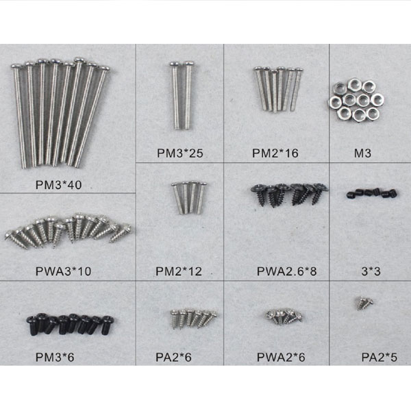 DYNAM GLOSTER METEOR F8 SCREW SET