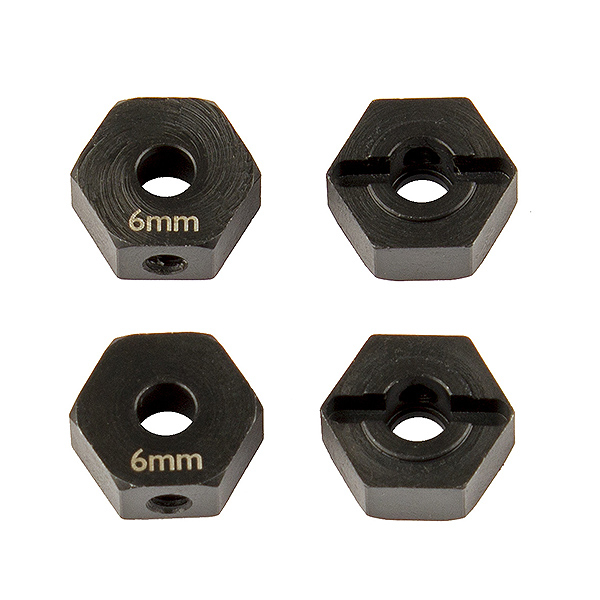 ELEMENT RC FT ENDURO WHEEL HEXES, 6 MM, STEEL