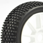 Fastrax 1/8 Premounted Buggy Tyres 'h Tread/10 Spoke