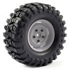 FASTRAX 1:10 CRAWLER SAWBLOCK 1.9 SCALE GREY WHEEL ø108MM TYRE (PAIR)