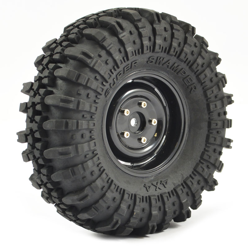 FASTRAX 1:10 CRAWLER SWAMPER 1.9 SCALE WHEEL ø118MM TYRE (BLACK)(2)