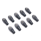 FASTRAX STRAIGHT NYLON ROD ENDS 22.5X10MM M4 SCREW (10PCS)