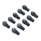 FASTRAX STRAIGHT NYLON ROD ENDS 20X10MM M3 SCREW (10PCS)
