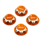 FASTRAX ANTIDUST 17MM SERRATED ALUMINIUM WHEEL NUTS (4) - ORA