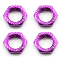 Fastrax 17mm X 1.0 Purple Serrated Wheel Nuts (4Pcs)