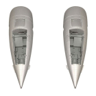 FMS 1700MM F7F TIGERCAT SILVER NACELLES (2PCS)