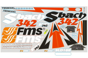 FMS 1.3M SBACH DECAL SHEET