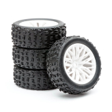 FASTRAX ARRMA GROM WHEEL/TYRE 1/18 SET (4PC)