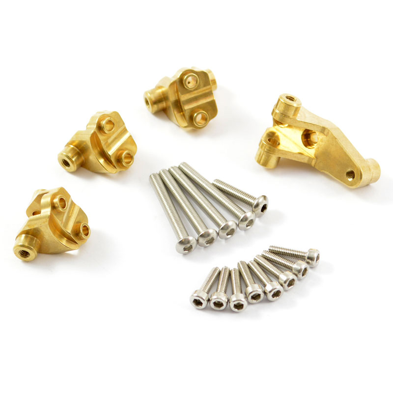 FASTRAX TRX-4 BRASS FRONT/REAR LINK MOUNT SET