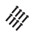 FTX BUTTON HEAD HEX SCREW M4 X 16MM (8PC)