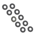 FTX WASHER SHIM 6 X 14 X 0.2MM ( 10PC)
